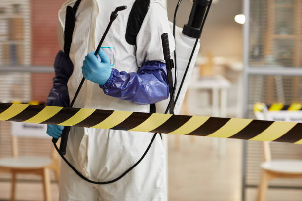 Professional Biohazard Cleanup technician working in Bay City, TX